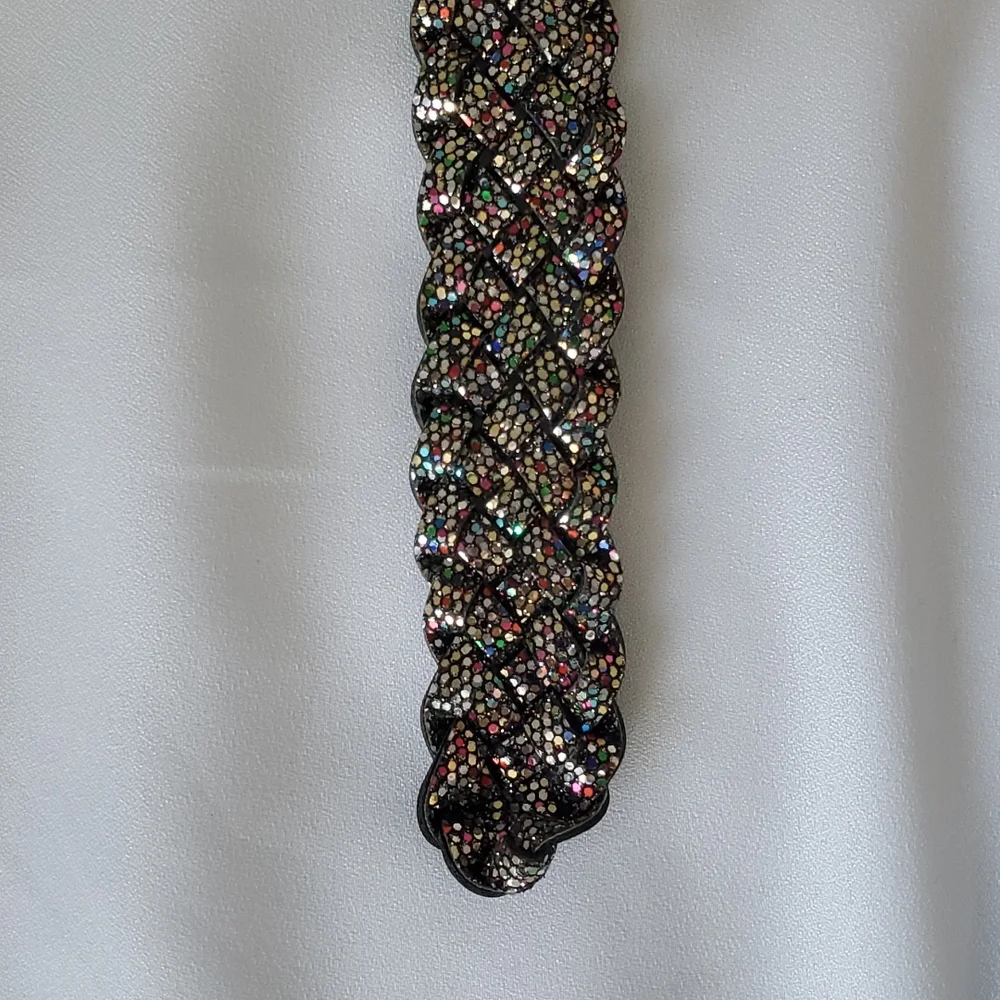 NWT Glitter Woven Belt